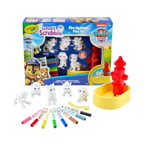 Crayola Scribble Scrubbies PAW Patrol Toy Art Playset, Stocking Stuffers for Kids, with Marshall, Rubble, Rocky, Chase, Holiday for Toddlers, Ages 3+
