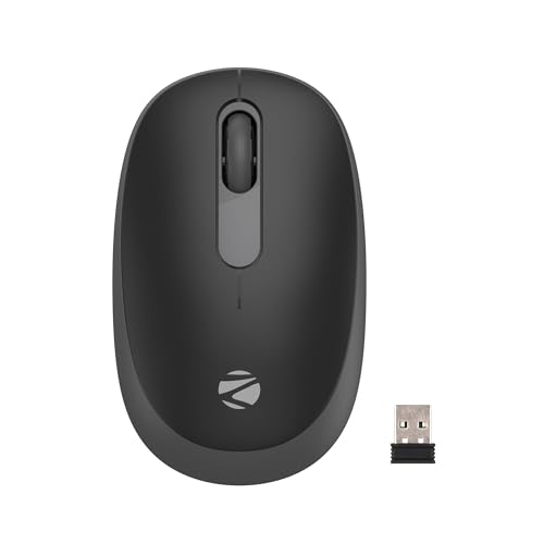 ZEBRONICS Groot Wireless Mouse, Dual Mode (2.4GHz + BT), Upto 1600 DPI, Silent Operation, 3 Buttons, Comfortable & Ergonomic, for Mac | Laptop | Compu