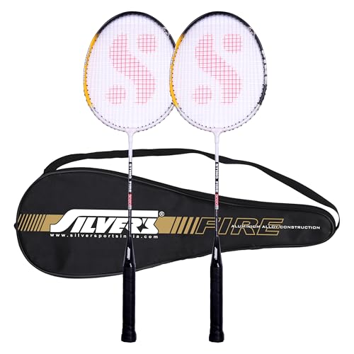 Silver's Aluminium FIRE Badminton Kit (2 Racquets with Full Cover) Silver's Aluminium FIRE Badminton Kit (2 Racquets with Full Cover)
