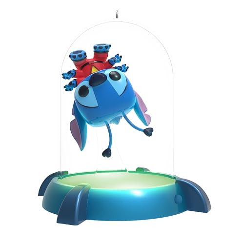 Hallmark Keepsake Christmas Ornament 2025, Disney Lilo & Stitch Experiment 626 Funko POP! with Light, Gifts for Disney Fans