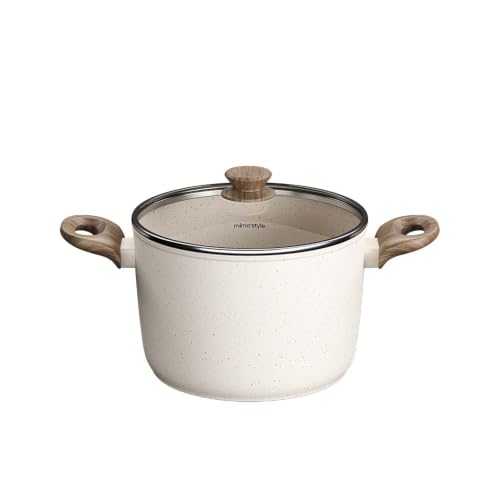 Mimo Style, Panela Caldeirão em Aço Inox com Tampa de Vidro com Saída de