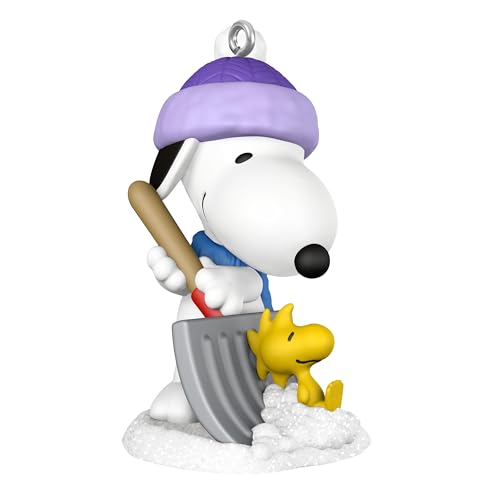 Hallmark Keepsake 1" Mini Christmas Ornament 2025, Peanuts Winter Fun with Snoopy, Gifts for Peanuts Fans