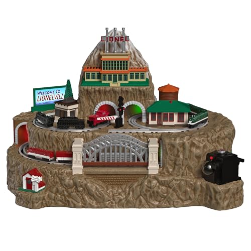 Hallmark Keepsake Christmas Tabletop Decoration 2025, Lionel Trains Lionelville with Light, Sound and Motion, Gifts for Train Lovers
