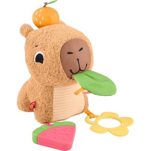 Fisher-Price, Capivara de Pelúcia com Estímulos, Sons e Jogos para Bebês, Mattel