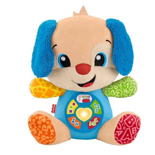 Cachorrinho Aprende Comigo Brinquedo Bebê Fisher-Price Mattel. Pelúcia com luzes, sons e que ensina letras, cores e part...