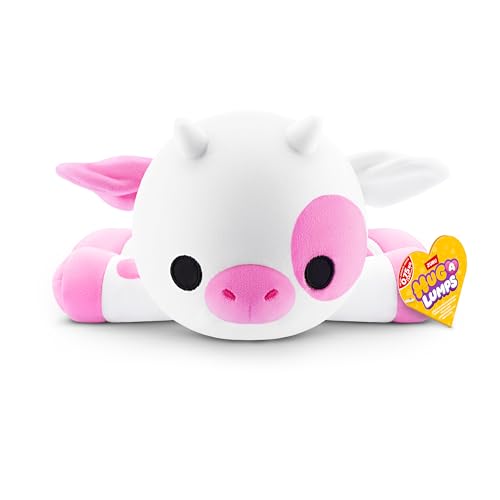 Hug-A-Lumps Cow Clover by ZURU, Small, 1.65 lbs, Cuddly Squishy Weighted Plush, Sleeping Pillow Plush, Stuffed Animal (Cow)
