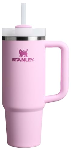 Stanley Quencher H2.0 - Vaso con asa y pajilla, tapa de 3 posiciones Flowstate de 30 onzas, compatible con portavasos para viajes, vaso de acero inoxidable aislado sin BPA, flor de cerezo
