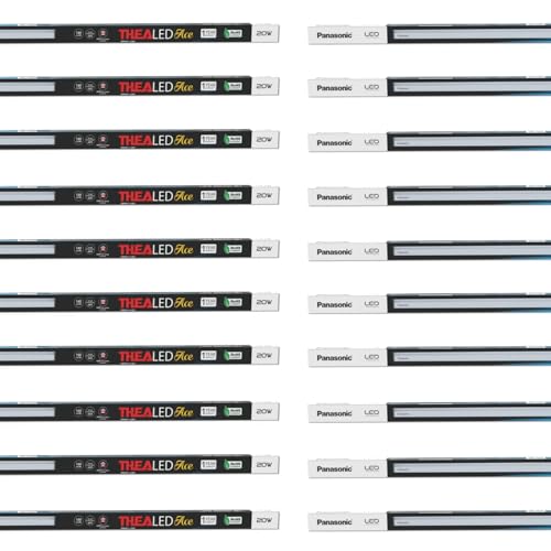 Panasonic 20W TheaLED Batten Tube Light for Living Room & Bedroom, Energy Efficient Batten for Home, 6500K Cool Day Light, Pack of 10 Panasonic 20W Th