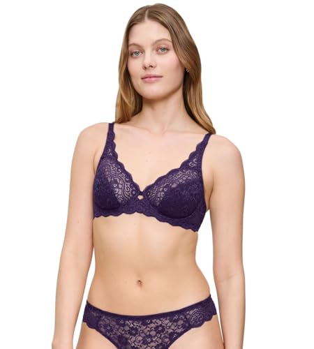 🔥 SELTEN SO GÜNSTIG 6,19€ Coupon! Triumph Damen BH Amourette W, mit Bügel, ohne Polsterung, Verstellbare Träger, 85G, Royal Purple
