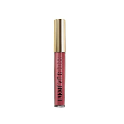 LAKM LAKME SuperglowVIT C, Glossy Glass Shine Lip Gloss, HotpinkC6, 6 ml, for and Supple Lips, with Vitamin C E, High Finish, Hydrates Reduces Fine Li