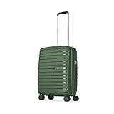 Skybags Float Max 55 Cms Small Cabin Polypropylene Hardshell Sided LuggageSuitcaseInline Expandable Trolley Bag Green