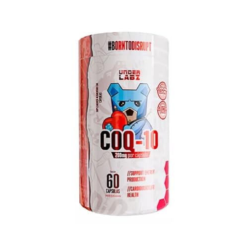 COQ-10 - Coenzima Q10 (200mg) 60 capulas | Ultra-Concentrada - Under Labz | Antioxidante, Energia, Saúde e Clareza Mental - Suplemento Premium sem Glúten