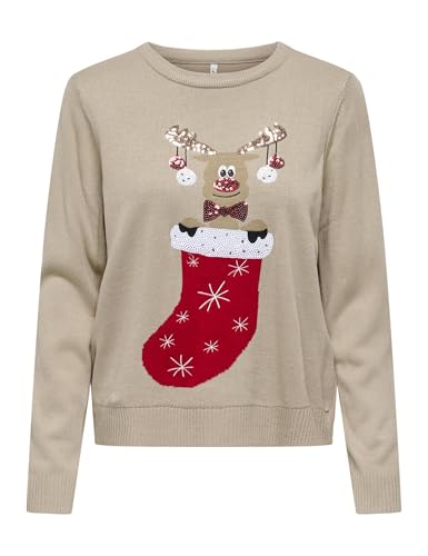 (-13%) Onlxmas Shine Ls Oneck KNT