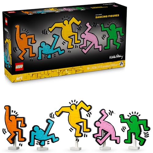 LEGO Art Keith Haring – Dancing Figures - Home Decor Building Set for Adults - Wall Art Decor - Gift Idea for Men, Women who Enjoy DIY Arts and Crafts - 31216