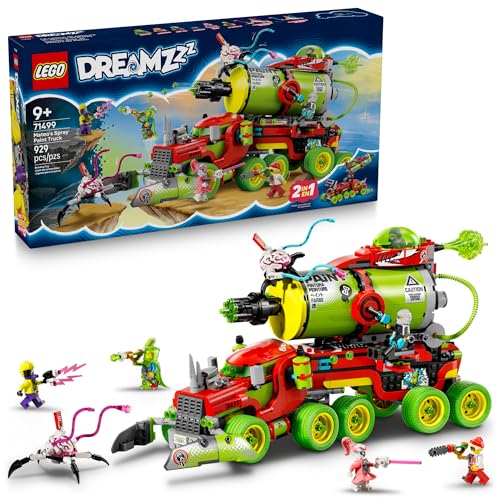 LEGO DREAMZzz Mateo’s Spray Paint Truck Building Toy for Kids - Pretend Play Set & 5 Toy Figures for Boys & Girls, Ages 9+ - Toy Truck with 2 Building Modes - Gift Idea for Birthdays - 71499