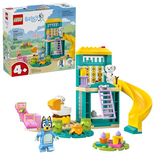 LEGO Bluey Playground Fun with Bluey and Chloe Sensory Building Blocks - Preschool Pretend Play & Learning Toys for Kids - 4 Year Old Girl & Boy Birthday Gifts - 11201