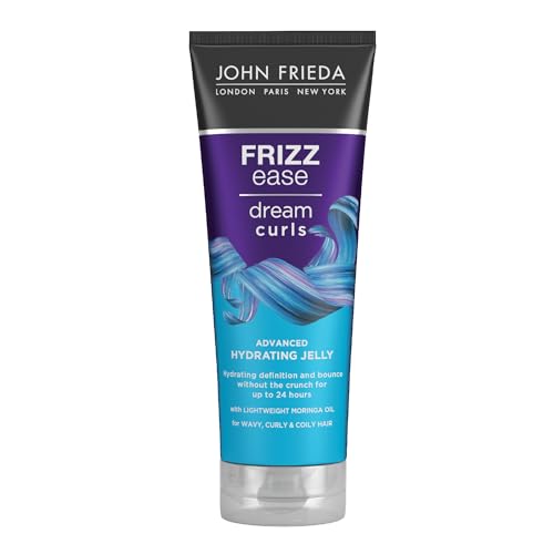 🔥 STARKER PREIS (-34%) John Frieda Hydrated Jelly Dream Curls Feuchtigkeits-Lockengel | Definiert und fixiert ohne zu beschweren | Kräuselkontrolle mit tiefer Feuchtigkeit | Lockiges und gewelltes Haar | 200 ml