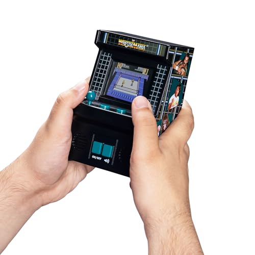 Arcade Classics WWE - Retro Mini Arcade Game, Full Color Screen, Classic Handheld Electronic Game Console, 90s Toy, Great Gift for Kids 8+
