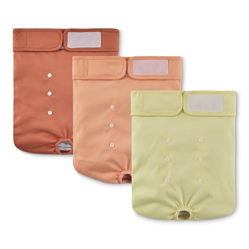 Amazon Basics Washable Dog Diapers, Female, XL, 3 pack