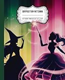 Composition Notebook Wide Ruled: The Wicked and The Good Witch, Aesthetic Pink Goes Good With Green For Kids, Teens, Girls and Women