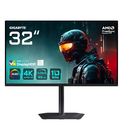 🔥 STARKER PREIS (-20%) Gigabyte MO32U 31,5" OLED 4K UHD Gaming Monitor - 3840 x 2160, 165Hz, 0.03ms, 250 cd/m², Display HDR True Black 400, HDMI 2.1, DisplayPort 1.4