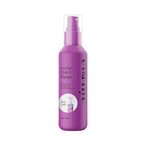 Eva NYC Mane Magic 10-in-1 Primer, Heat Protectant for Hair, Infused with Sunflower Seed and Argan Oil for Hair, Sulfate, Paraben & Phthalate Free, 5.4 fl oz