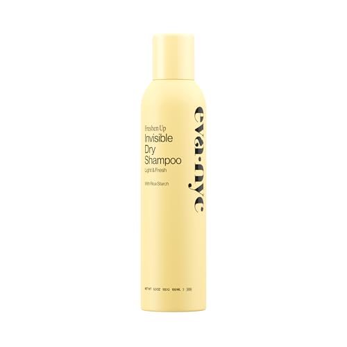 Eva NYC Invisible Dry Shampoo Spray - Oil-Absorbing, Removes Odor & No White Cast - Freshen Up Dry Shampoo For Women - For Light, Dark + Oily Hair - Light + Fresh Scent - 5.3 oz