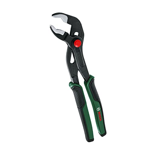 (-32%) Bosch Wasserpumpenzange (Langlebige Wasserpumpenzange mit Druckknopfeinstellung für anspruchsvolle und alltägliche Aufgaben; Ergonomischer Softgrip-Griff)