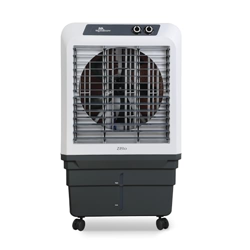 RR Signature Zello HC 70 LTR | Desert Air Cooler with High Air Delivery | Honeycomb Pads | 4-Way Air Deflection | Vertical Auto Swing | Castor Wheels 