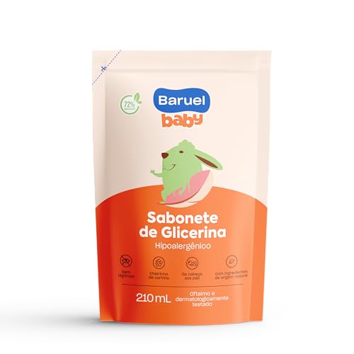Sabonete Líquido Bebê Glicerina Refil 210ml – Baruel Baby