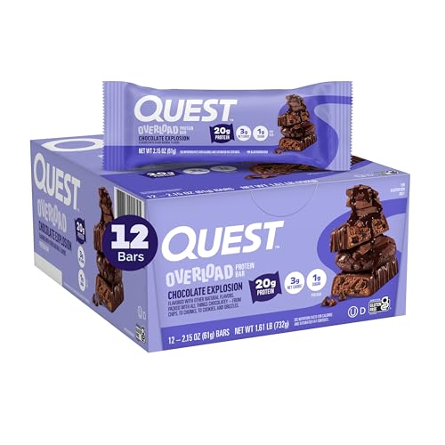 Nutrition Overload Protein Bars Chocolate Explosion 20g Protein 1g