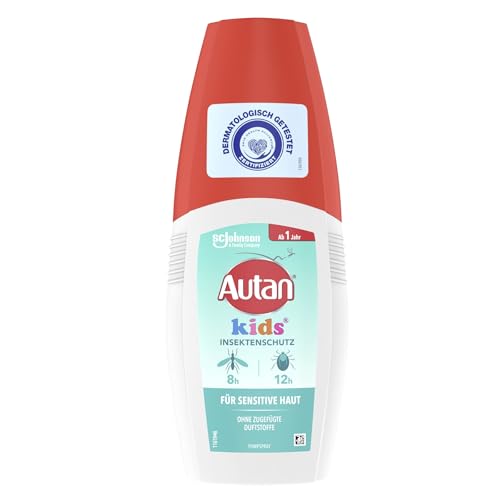 🔥 STARKER PREIS (-37%) Autan Kids Pumpspray, Effektiver Insektenschutz gegen Mücken und Zecken, Mückenschutz, Travel Essentials, 1er Pack, 100 ml