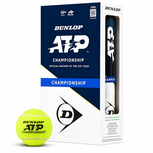 DUNLOP Tennis Ball ATP Championship - for sand, hard court and turf (2x4 balls)