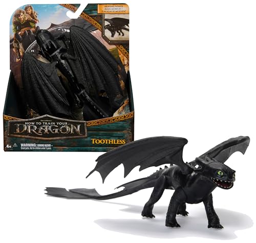 DreamWorks Dragons, How to Train Your Dragon, Toothless 9” Action Figure, Kids Toys for Ages 4 and up