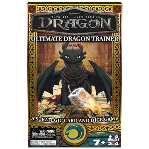 Spin Master Games, How to Train Your Dragon Ultimate Dragon Trainer Card Game, Cooperative Play, for Fans of HTTYD & Toothless, Fun for Kids & Family, 2-5 Players, for Ages 7 & Up