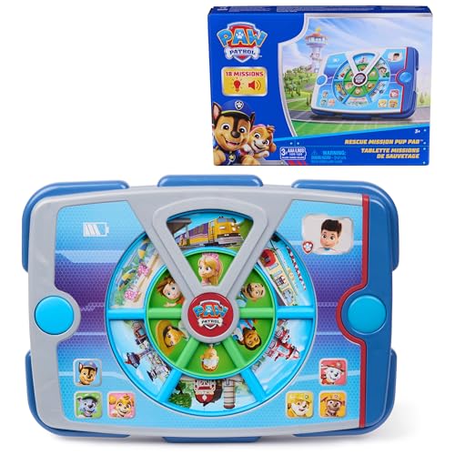 Paw Patrol Academy Rescue Mission Pup Pad, Interactive Toy with Lights, Sounds & Music, Pretend Play Kids Toys for Boys & Girls Ages 3 and Up