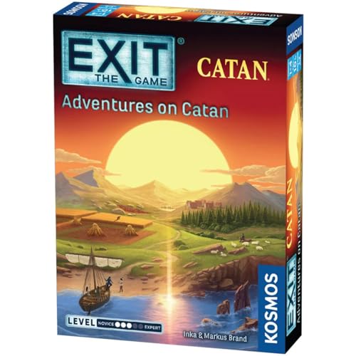 EXIT: The Game - Adventures on Catan | Interactive Escape Room Experience| Cooperative | 1-4 Players | 10+ | Kosmos | Game for Kids and Adults