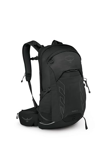 Osprey Talon 22L Men's Lightweight Hiking Backpack with Hipbelt, Black/Coal Grey