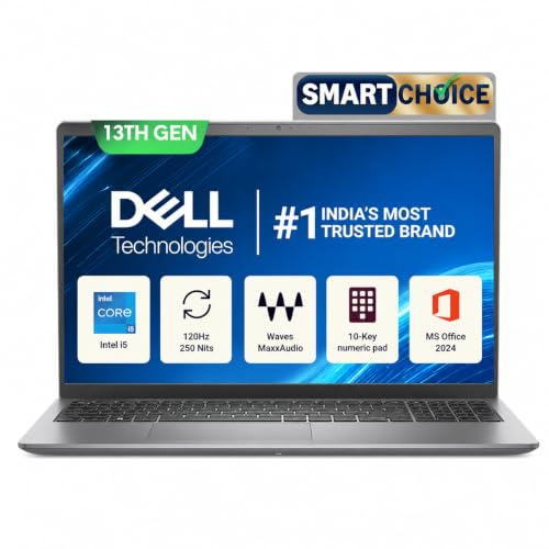 Dell 15 SmartChoice (Previously Inspiron), Intel 13th Gen Core i5-1334U, 16GB, 1TB SSD, FHD,15.6"/39.62cm, Win 11, MSO'24, Silver, 1.62kg, [Dell 15], 