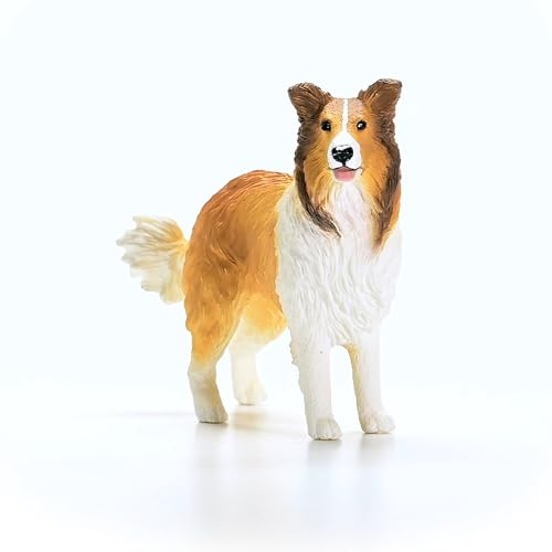 Schleich Farm World - Collie Figurine - Realistic Dog Figure for Boys and Girls - Toy Dog for Toddlers and Kids Ages 3+