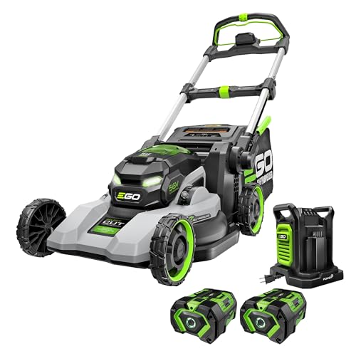 EGO LM2244SP-2 22-inch super composite deck mower with two 6Ah batteries and charger