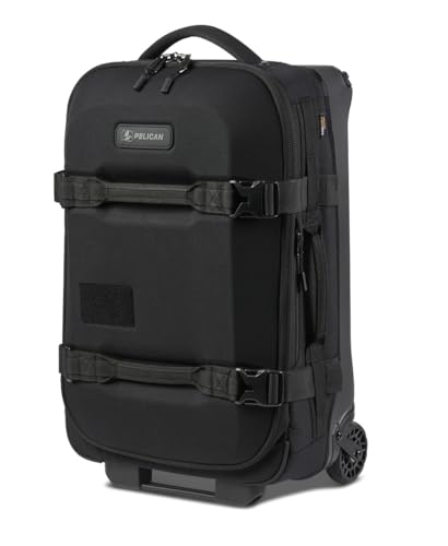 Pelican Aegis Luggage - Carry On Duffel Bag with Wheels - 22 Inch Carry On Bag - Airline Approved (Black)