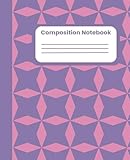 Stellar Dreams: Pink & Blue Starry Notebook, Composition Notebook