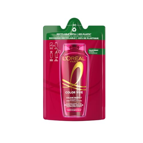 🔥 STARKER PREIS (-28%) L'Oréal Paris Elvive Sublimierendes Shampoo für alle gefärbten oder gesträhnten Haare, Farbe geschützt für 40 Wäschen und extreme Leuchtkraft, mit reinem Vitamin C, umweltfreundliches Aufladen