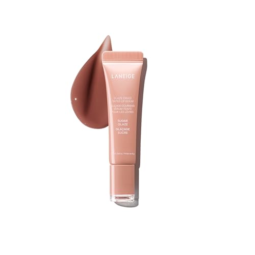 LANEIGE Glaze Craze Tinted Lip Serum, Sugar Glaze: Hydrating Serum for Glossy, Nourished Lips with Plumping Polypeptides
