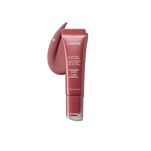 LANEIGE Glaze Craze Tinted Lip Serum: Hydrating, Lip Barrier-Boosting, Softening Lip Serum Treatment for Glossy & Buildable Shine, Nourished Lips| Kor