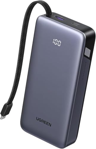 (-31%) UGREEN Nexode Power Bank 20000mAh 45W mit integriertem USB-C Kabel