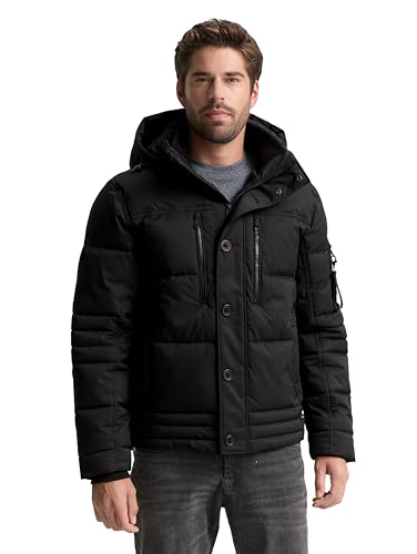 (-55%) Tom Tailor Herren Pufferjacke mit Abnehmbarer Kapuze