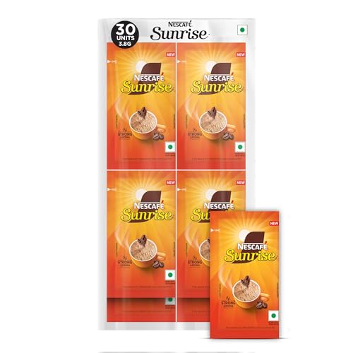Nescafé Sunrise Instant Coffee, Pack of 30 Sachets, 3.8g each