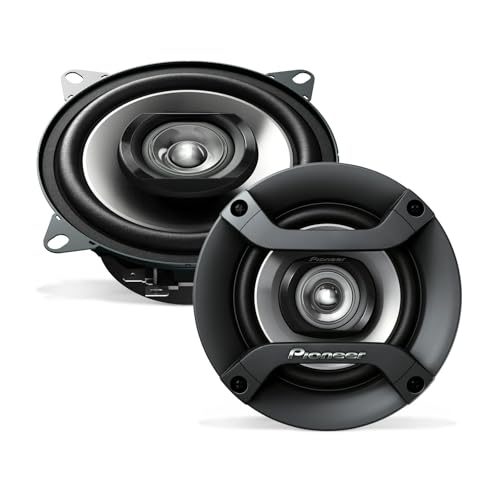 Pioneer F-Series TS-F1035R 4” 2-Way Speakers (Pair) – 150W Max, Balanced Sound + Smooth Treble, Great Stock Replacement, High-Efficiency Speaker Designed for OEM Power